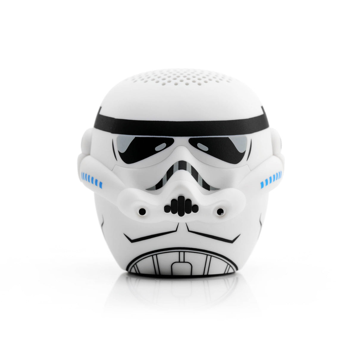Stormtrooper helmet-shaped speaker on a white background