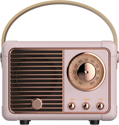 Retro Wireless Bluetooth Speaker Vintage Radio with Bluetooth 5.1, TF Card and AUX Input