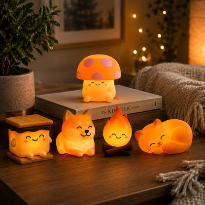 Mushi Friends Squishy Ambient Night Light