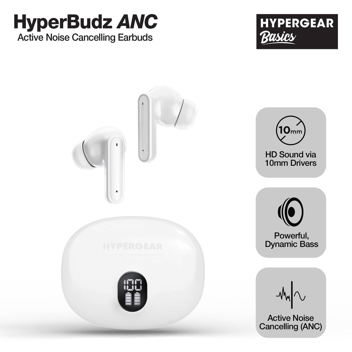Hypergear Hyper-Budz ANC earbuds - Clean My Tech