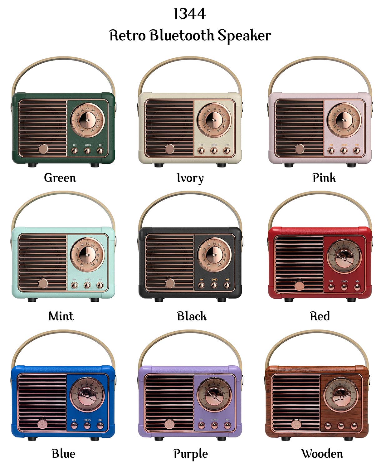 Retro Wireless Bluetooth Speaker Vintage Radio