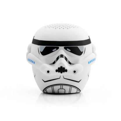 Stormtrooper helmet-shaped speaker on a white background