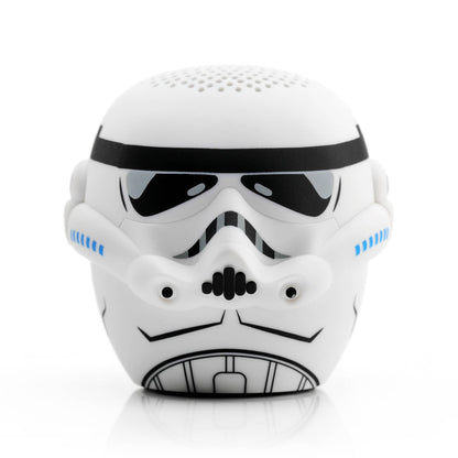 Stormtrooper helmet-shaped speaker on a white background