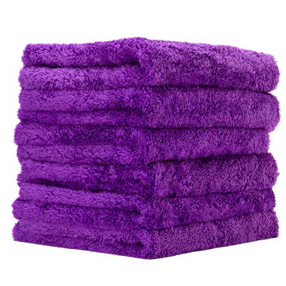 PurplePRO 500 GSM Edgeless Tagless Microfiber Towels - 6Pk