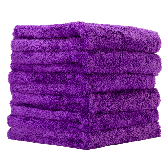 PurplePRO 500 GSM Edgeless Tagless Microfiber Towels - 6Pk