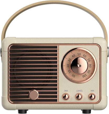 Retro Wireless Bluetooth Speaker Vintage Radio with Bluetooth 5.1, TF Card and AUX Input