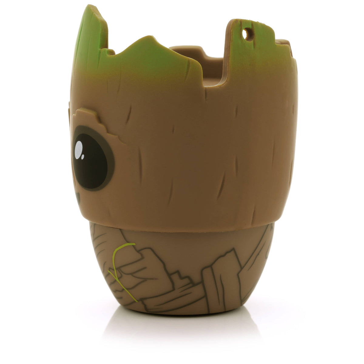 Marvel Guardians of the Galaxy Groot Bitty Boomer mini wireless Bluetooth speaker with collectible Groot character design.
