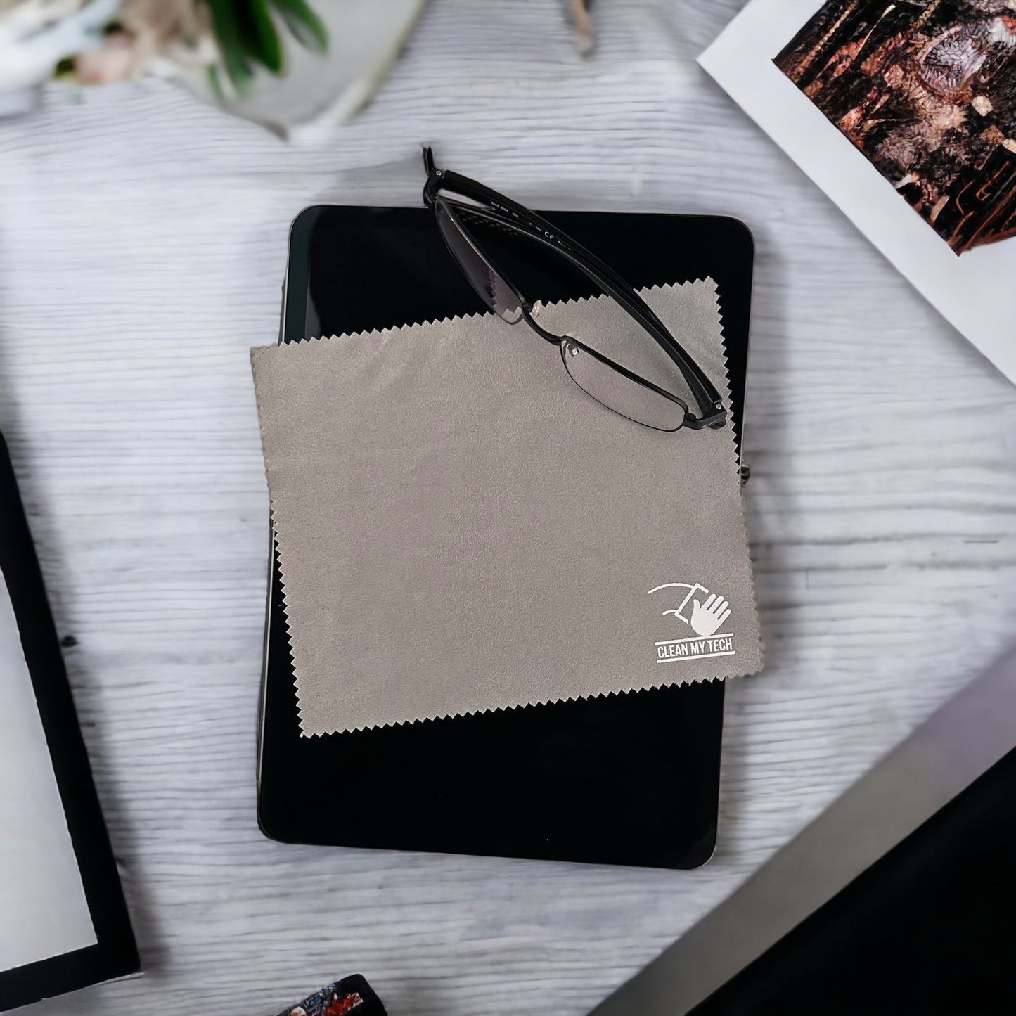 Clean My Tech Microfiber Cloths for Screens, Glasses, and More - 6 Count for Crystal Clear Cleaning - Clean My Tech