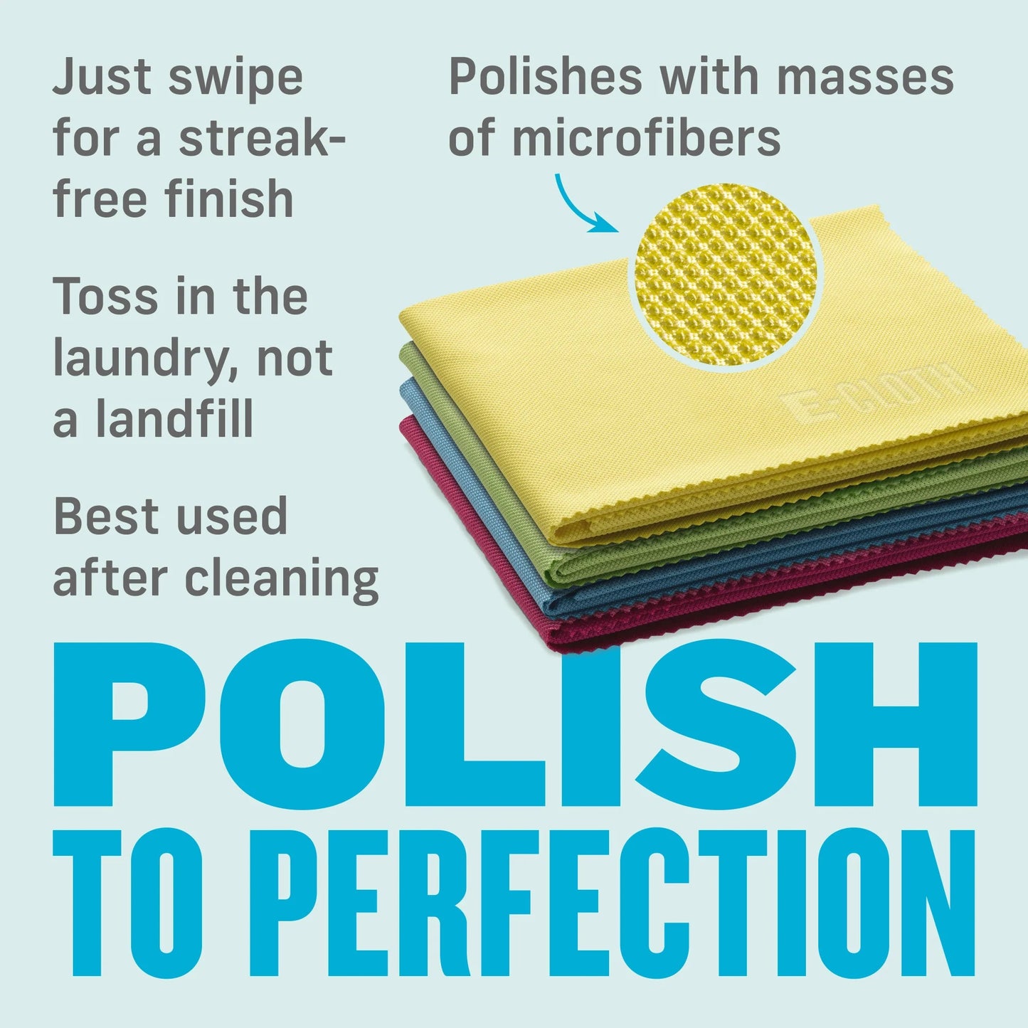 E-Cloth Glass & Polishing Cloth Assorted Multipack