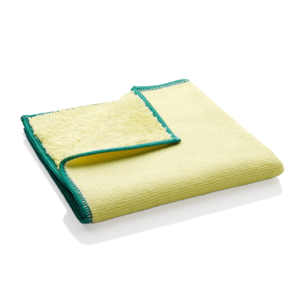 Yellow high performance dusting cloth outside of package