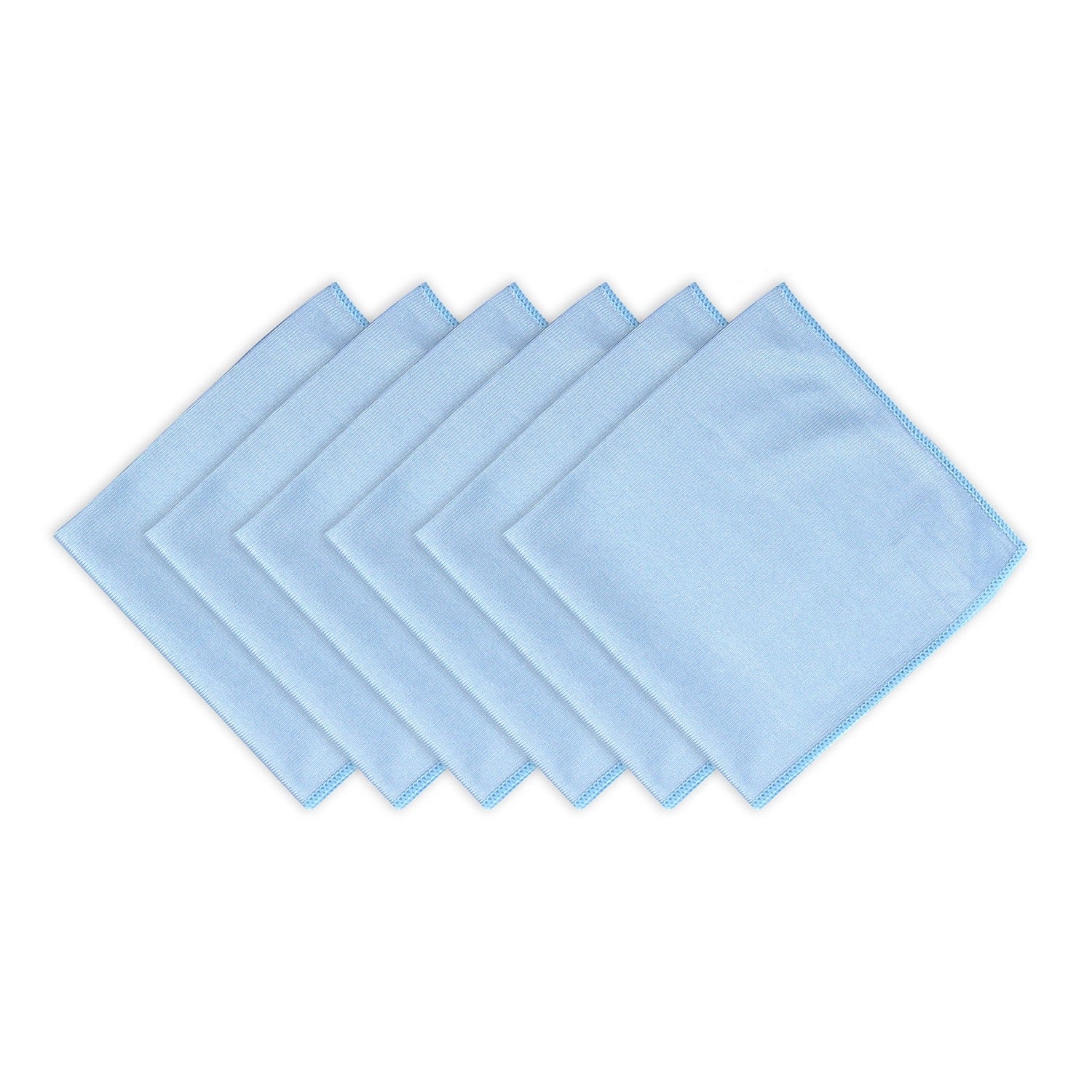 Monarch Blue Shiny Glass Microfiber Cloths