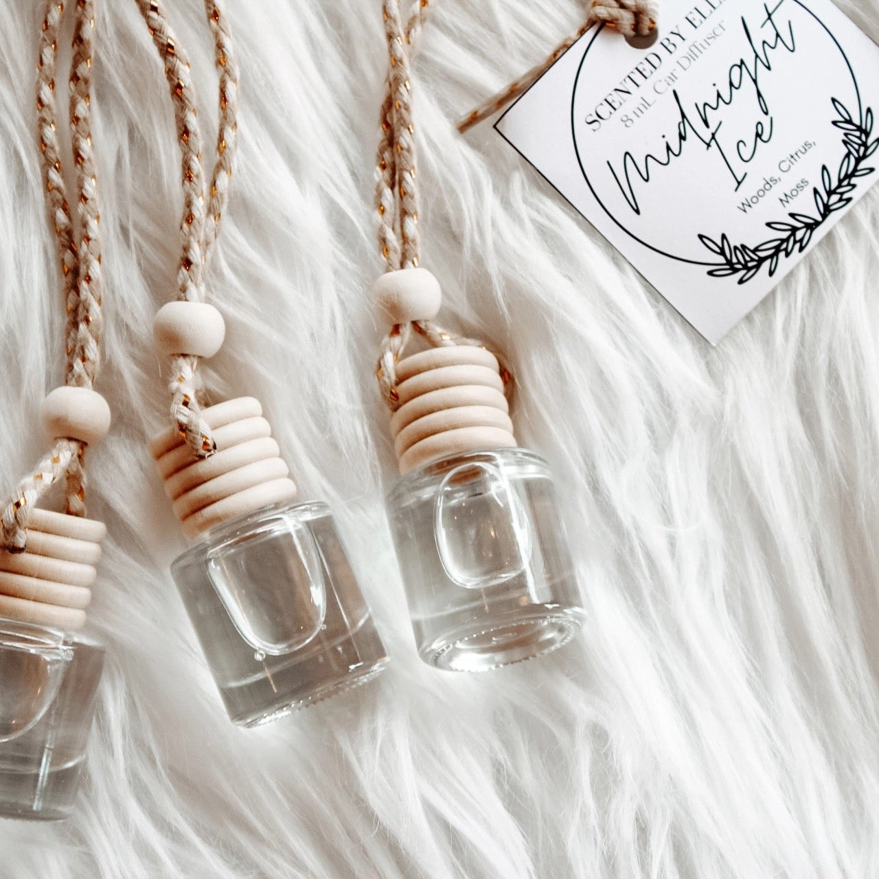 Midnight Ice car diffusers from Scented by Elle