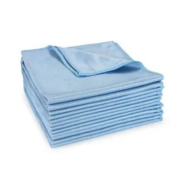 Monarch Blue Shiny Glass Microfiber Cloths