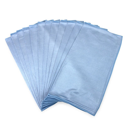 Monarch Blue Shiny Glass Microfiber Cloths
