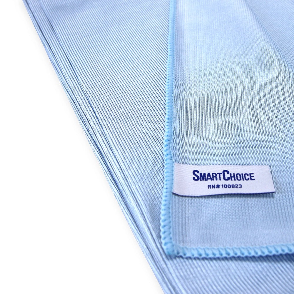 Light blue cloth with a 'SmartChoice' label on a white background