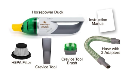 Duck Compact Cordless Vacuum Cleaner for Home & Auto