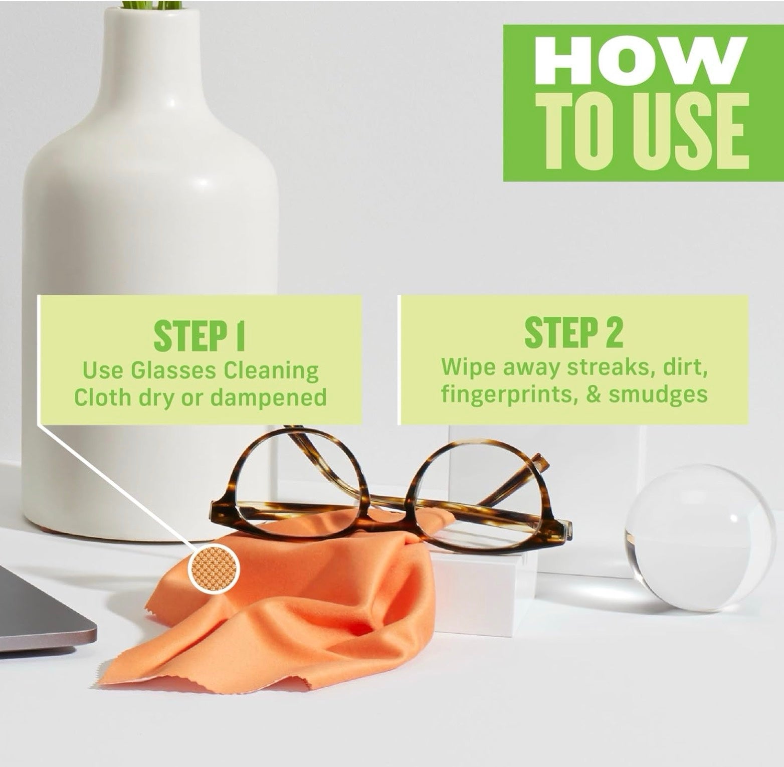 E-Cloth Microfiber Eyeglasses Cleaning Cloth for Spotless Lenses - Clean My Tech