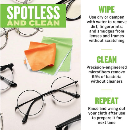 E-Cloth Microfiber Eyeglasses Cleaning Cloth for Spotless Lenses - Clean My Tech