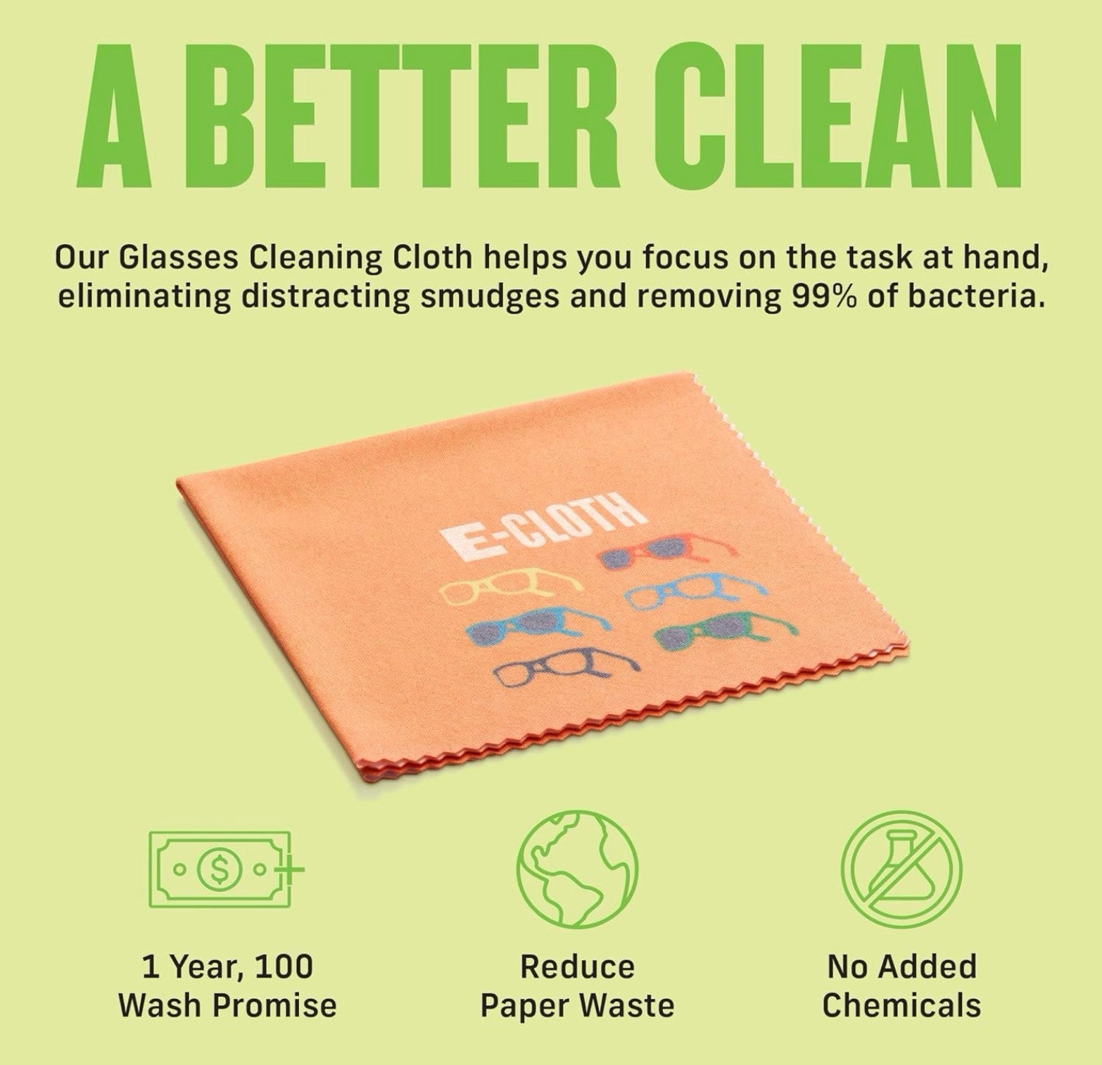E-Cloth Microfiber Eyeglasses Cleaning Cloth for Spotless Lenses - Clean My Tech