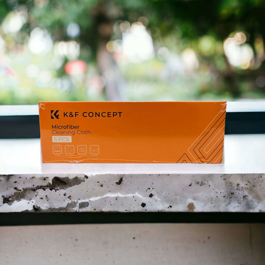 K&F Concept Microfiber Cloths 5 Count Package for Crystal Clarity - Clean My Tech