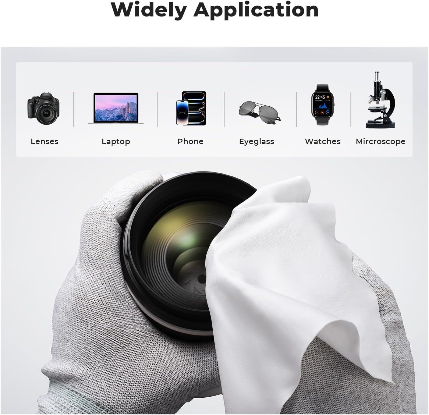 K&F Concept Microfiber Cloths 5 Count Package for Crystal Clarity - Clean My Tech