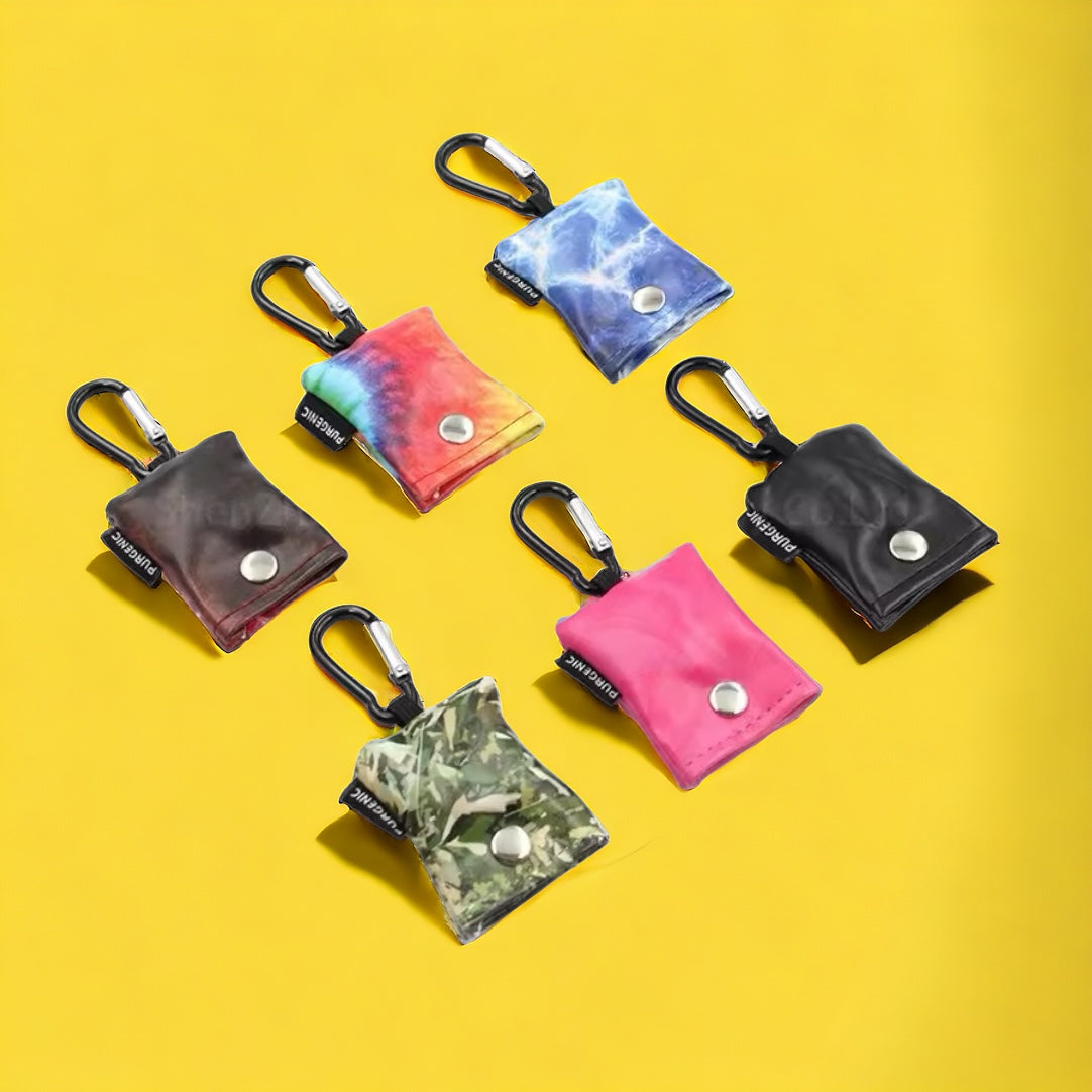 Microfiber Cloth KeyChain with Clip and Pouch - Clean My Tech