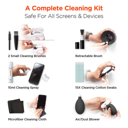 ScreenWhiz 7-in-1 Complete Tech Cleaning Kit for All Devices - Clean My Tech