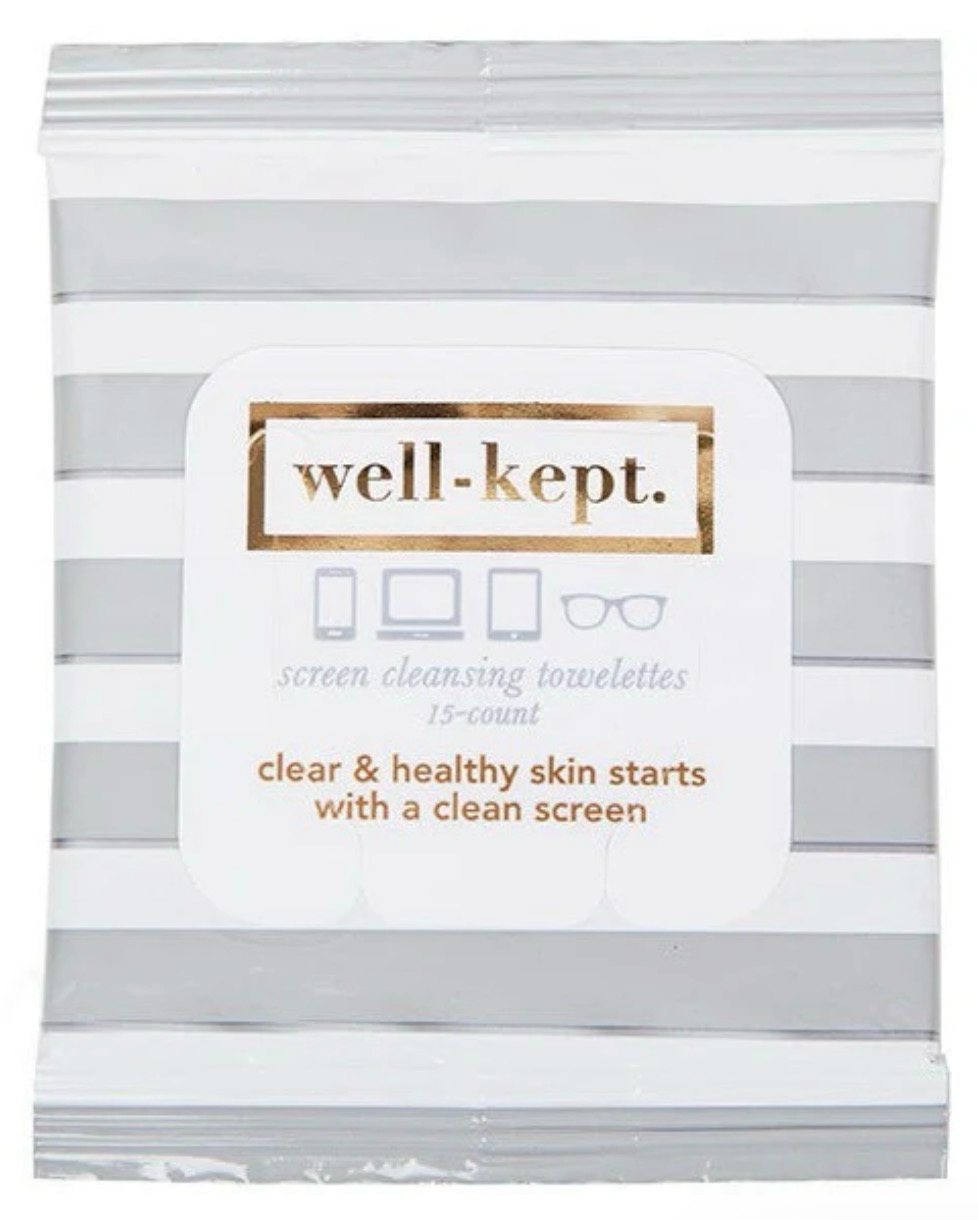 Well-Kept Screen Wipes 15 Count for Germ-Free Devices - Clean My Tech