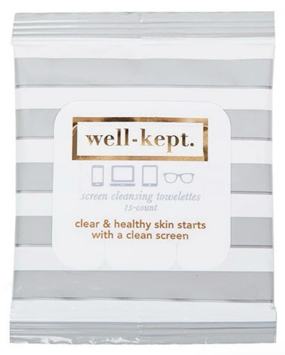Well-Kept Screen Wipes 15 Count for Germ-Free Devices - Clean My Tech