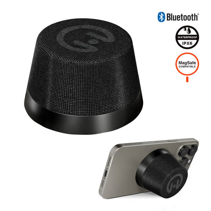 Pocket Popper portable Bluetooth speaker with magnetic mount