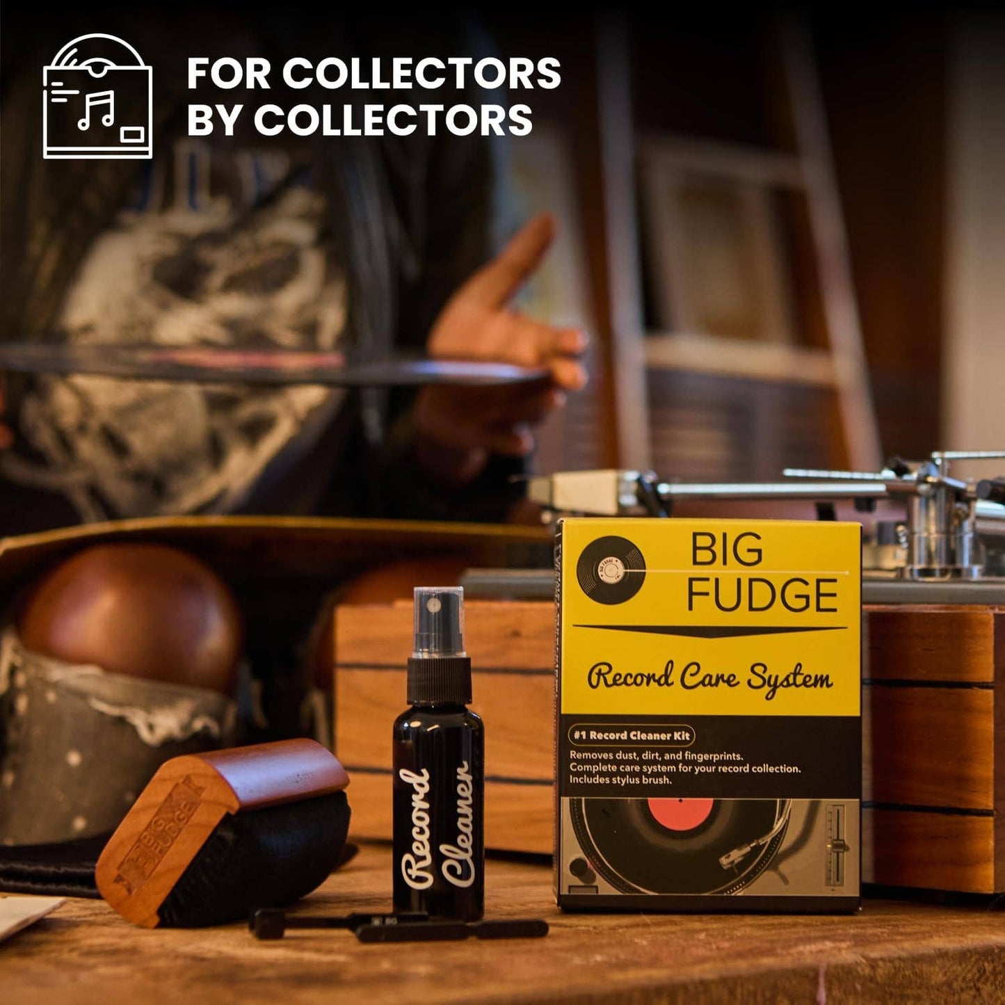 Big Fudge Premium 4-in-1 Vinyl Record Cleaning Kit