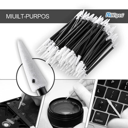 Double-Tipped Foam Cleaning Swabs | Lint-Free Precision Cleaning