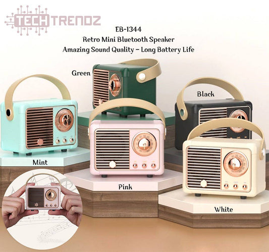 Retro Wireless Bluetooth Speaker Vintage Radio with Bluetooth 5.1, TF Card and AUX Input