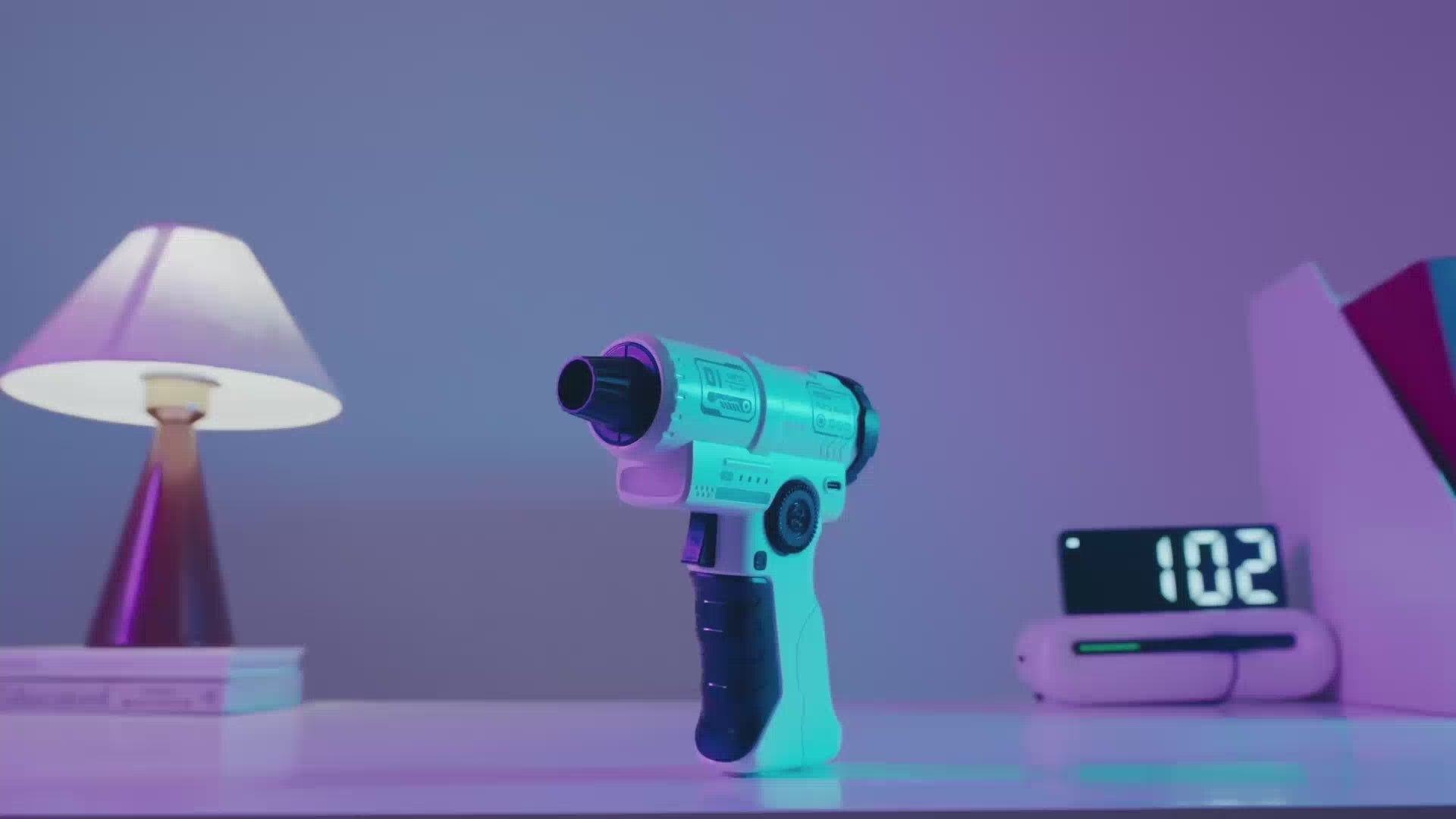 Rechargeable turbo air duster being used for multiple tasks