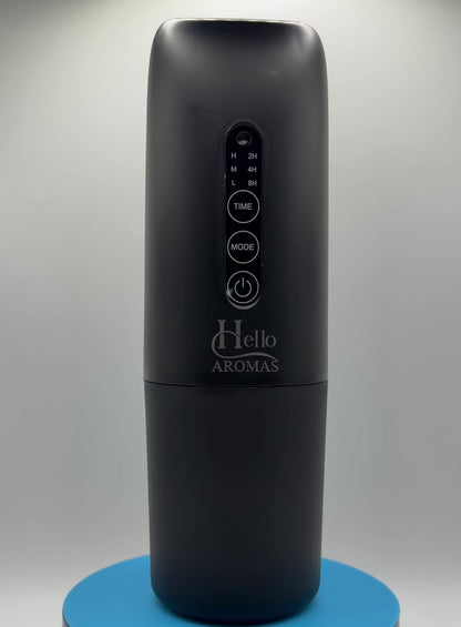 Black Hello Aromas Oasis Plug-in Scent Diffuser rotating 