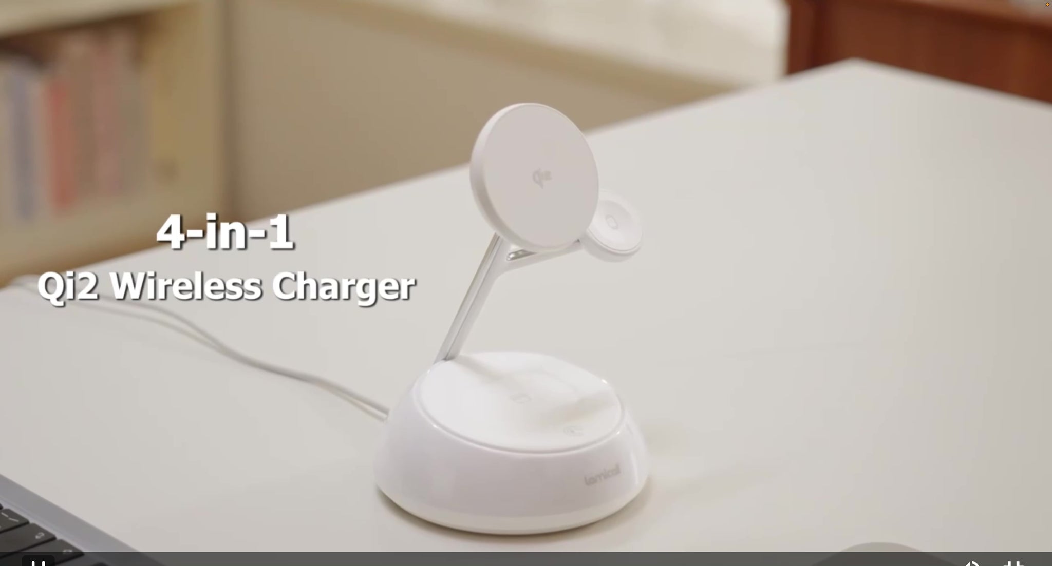 Lamicall Qi2 Vertical 3-in-1 Wireless Charger video
