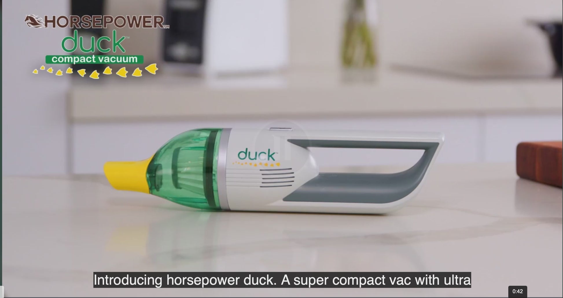 Duck vacuum demonstration video