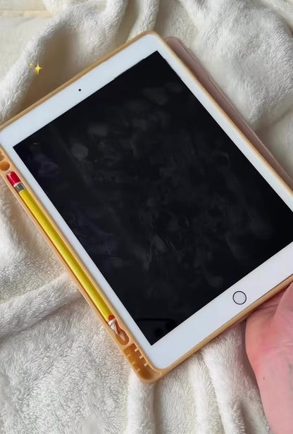 The E-Cloth Screen Cleaning Cloth from Clean My Tech being used to wipe fingerprints from a iPad.
