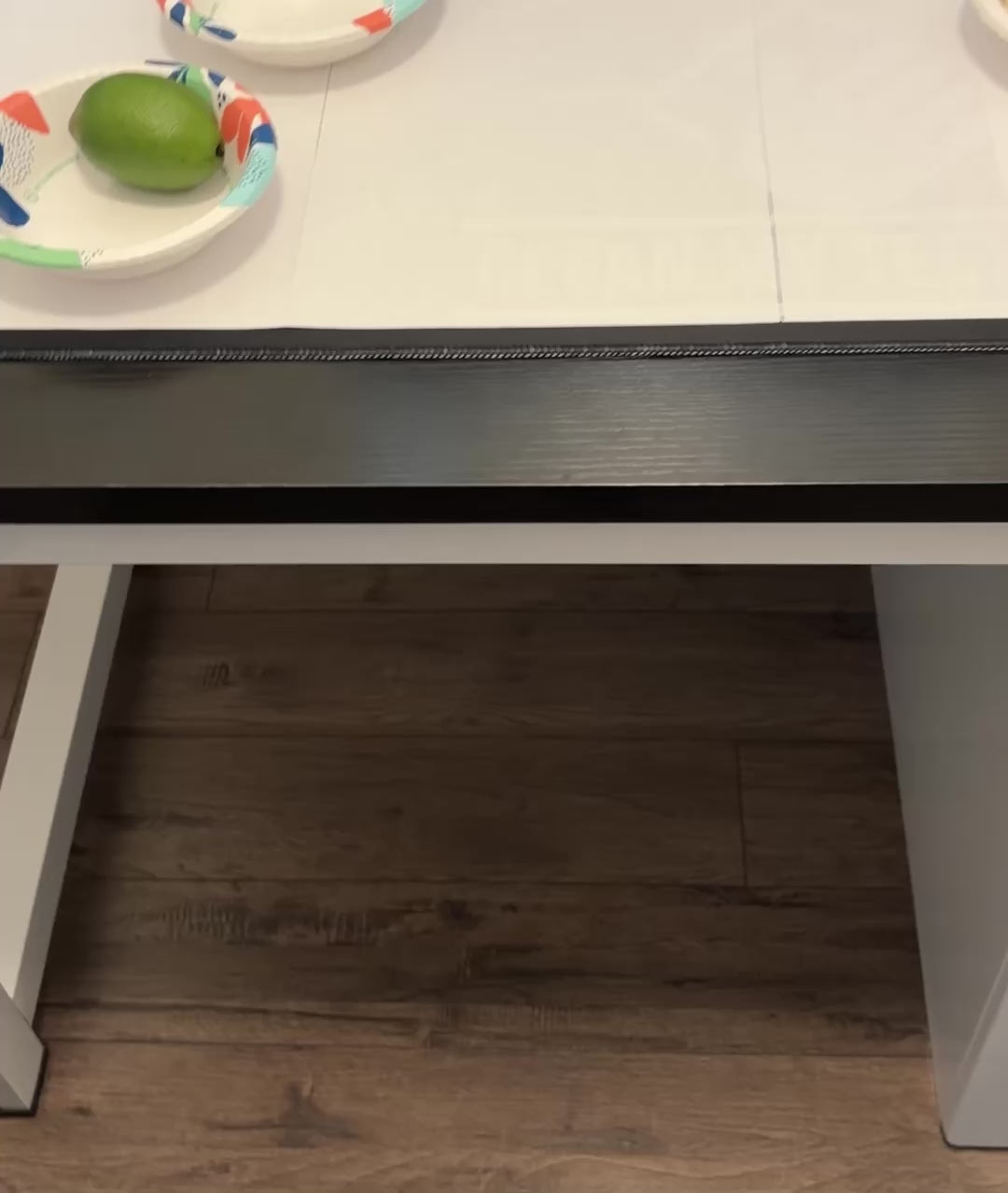 air duster clears off desk clutter